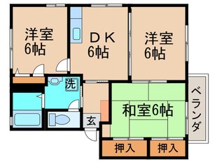 ディアコ－ト遠賀Ｂの物件間取画像